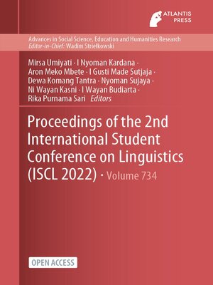 cover image of Proceedings of the 2nd International Student Conference on Linguistics (ISCL 2022)